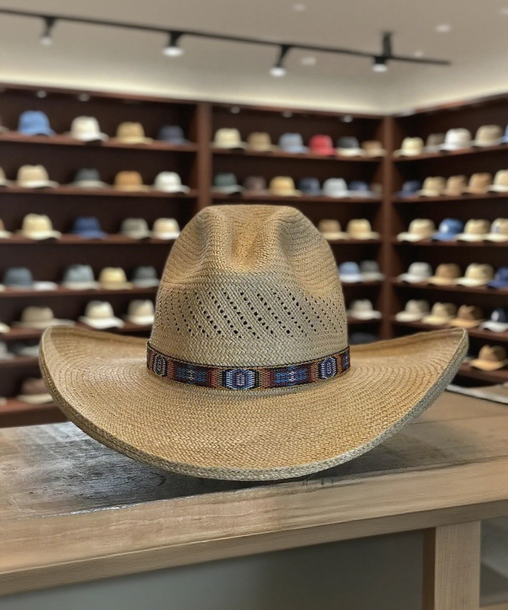 Calhoun Palm Leaf Straw Cowboy Hat