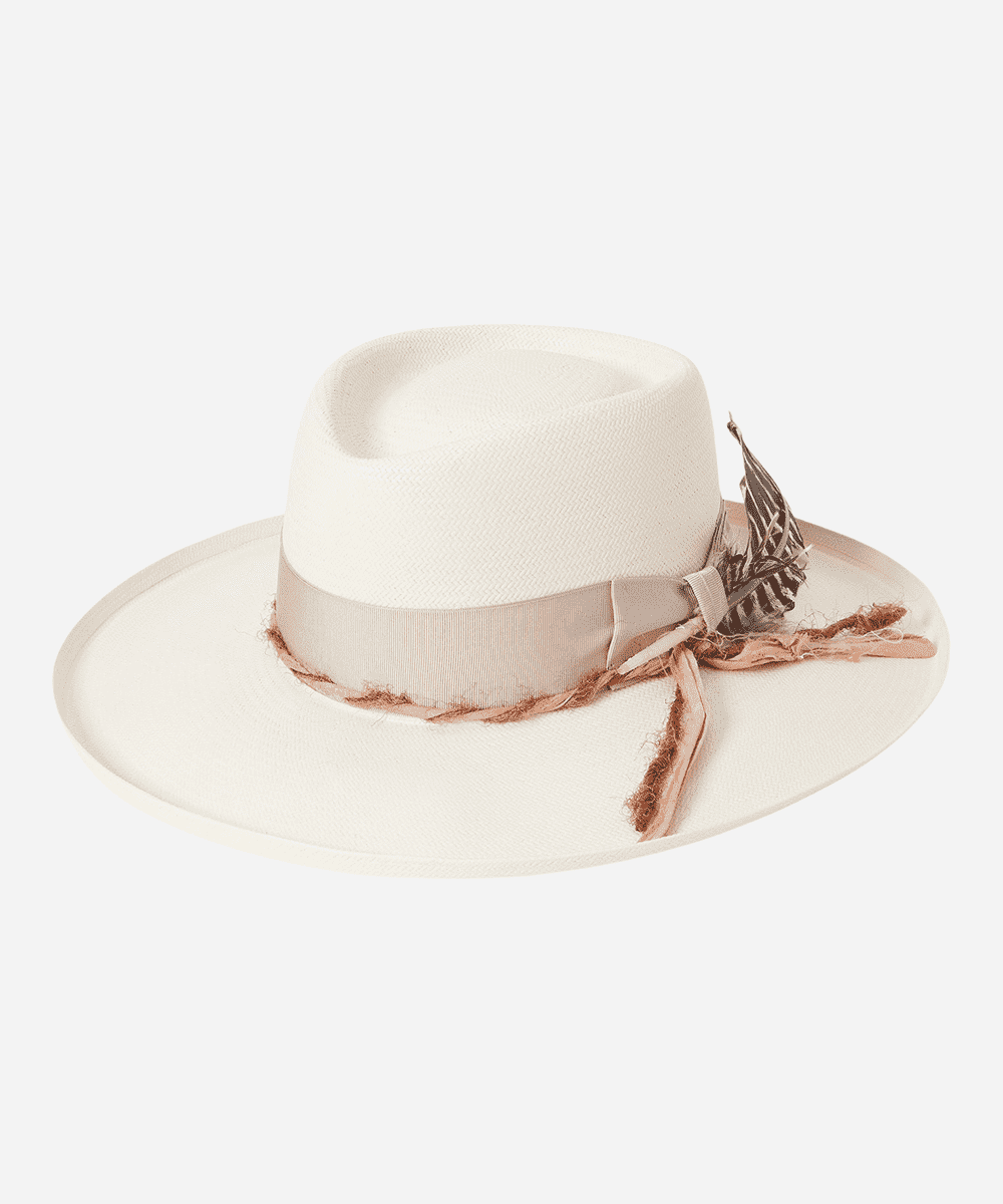 Kings Row Shantung-Stroh-Fedora