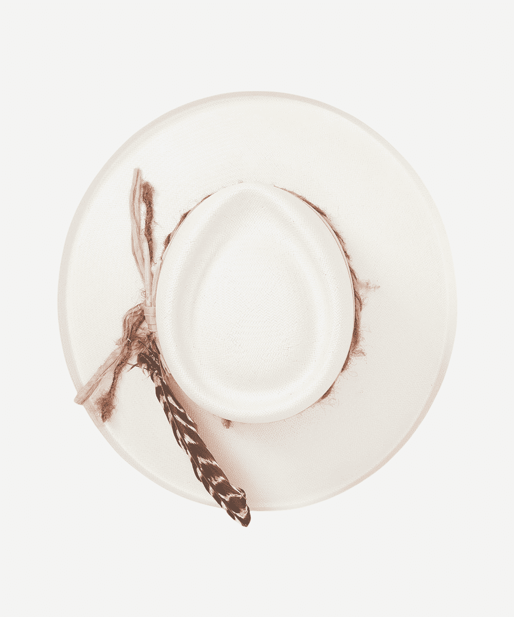 Kings Row Shantung-Stroh-Fedora