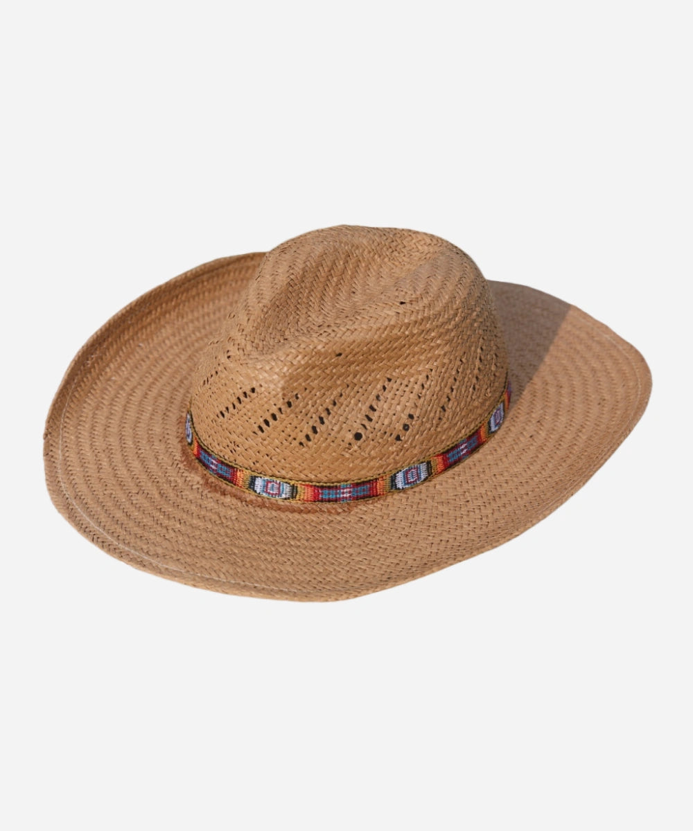 Calhoun Palm Leaf Straw Cowboy Hat