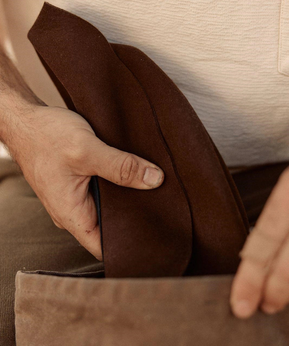 Anderson Brown | Packable Wide Brim Fedora Hat
