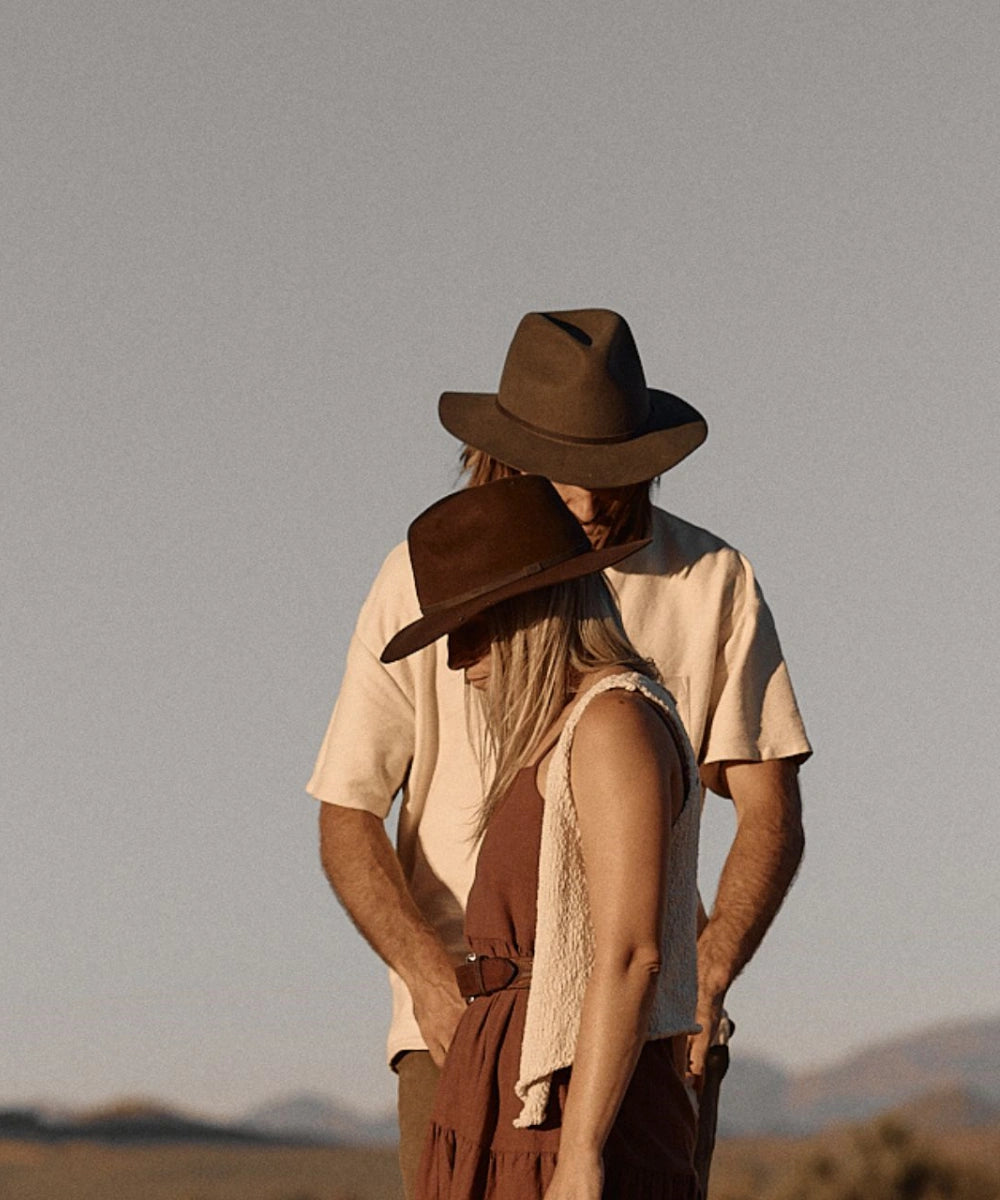 Anderson Brown | Packable Wide Brim Fedora Hat