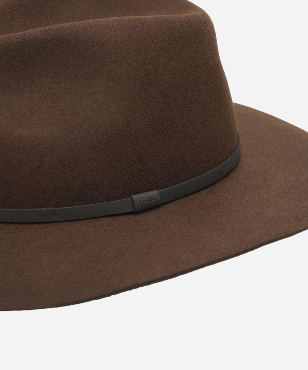 Anderson Brown | Packable Wide Brim Fedora Hat
