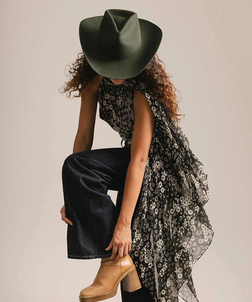 Charlie Western Hat - Women's Australian Wool | Cattleman Crown