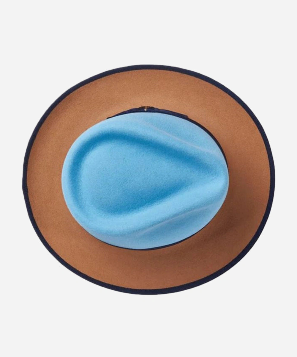 Fox Fedora - Blue / Camel