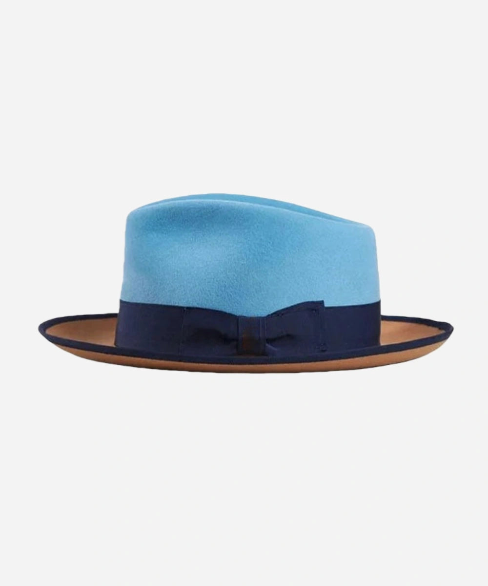Fox Fedora - Blue / Camel