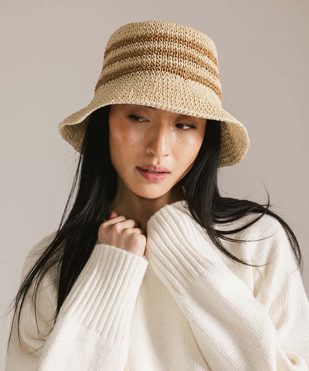 Packable Straw Bucket Hat