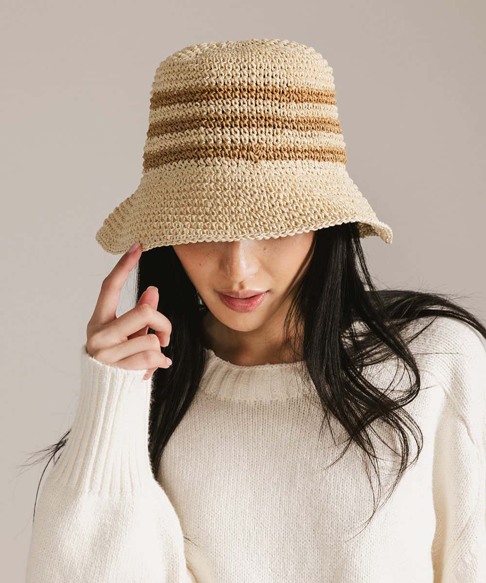 Packable Straw Bucket Hat
