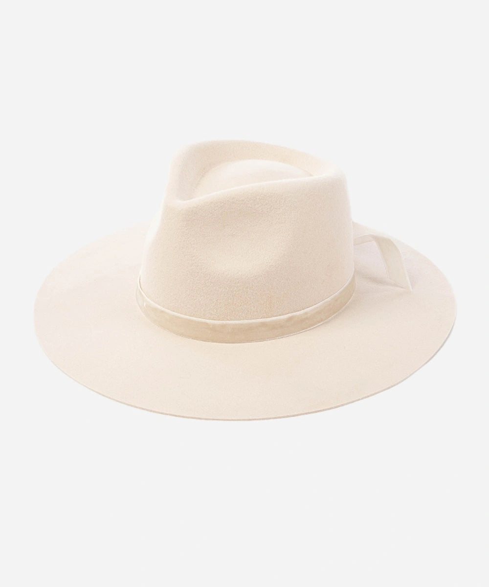 White Harper women's Australian wool fedora