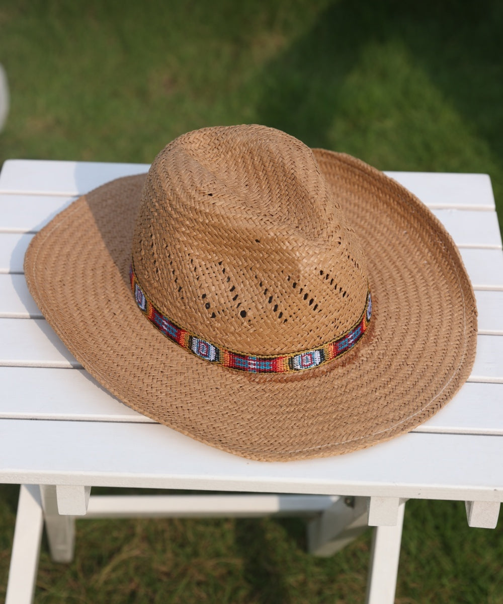Calhoun Palm Leaf Straw Cowboy Hat