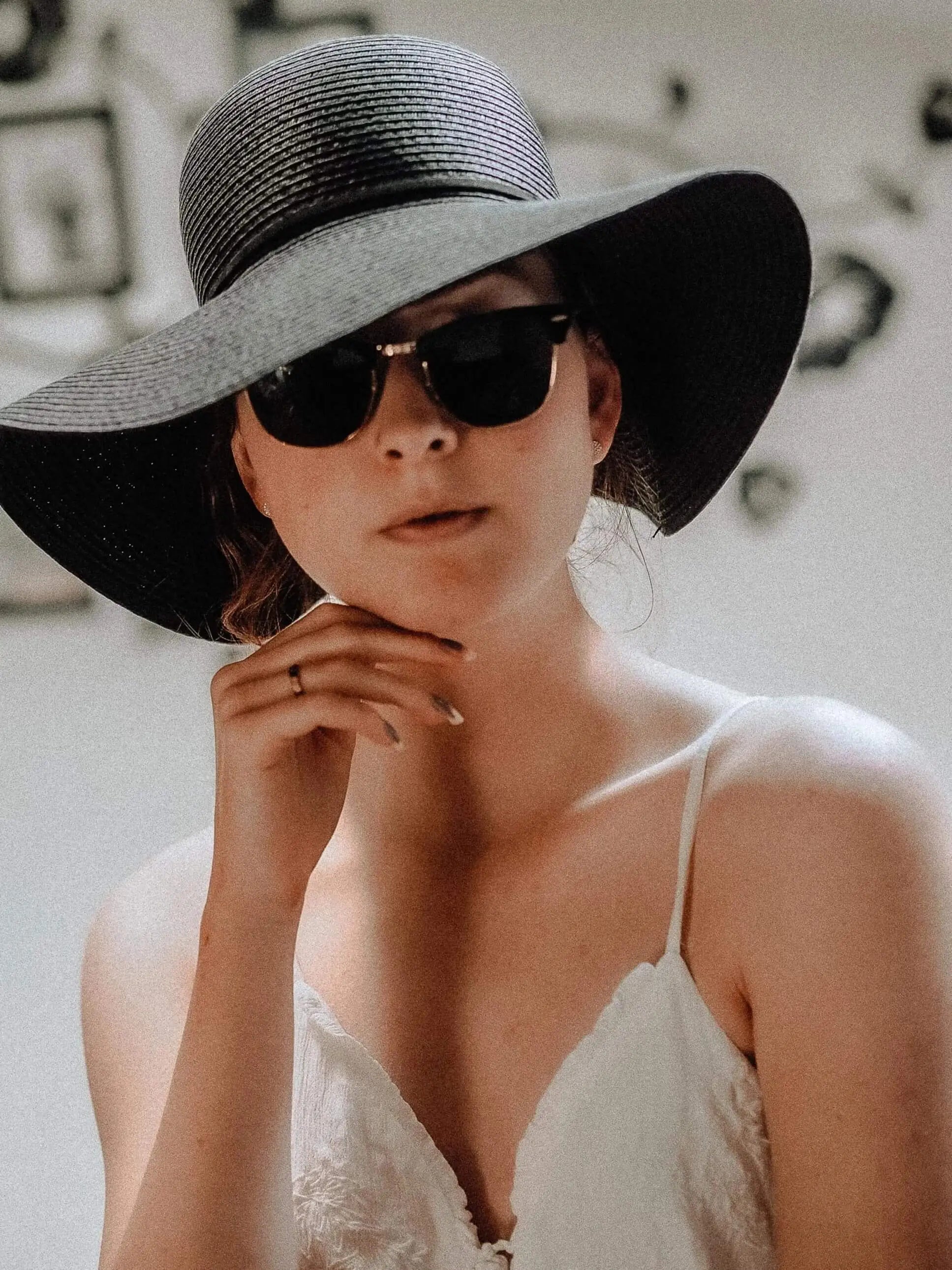 Women's  Packable Straw Bucket Hat