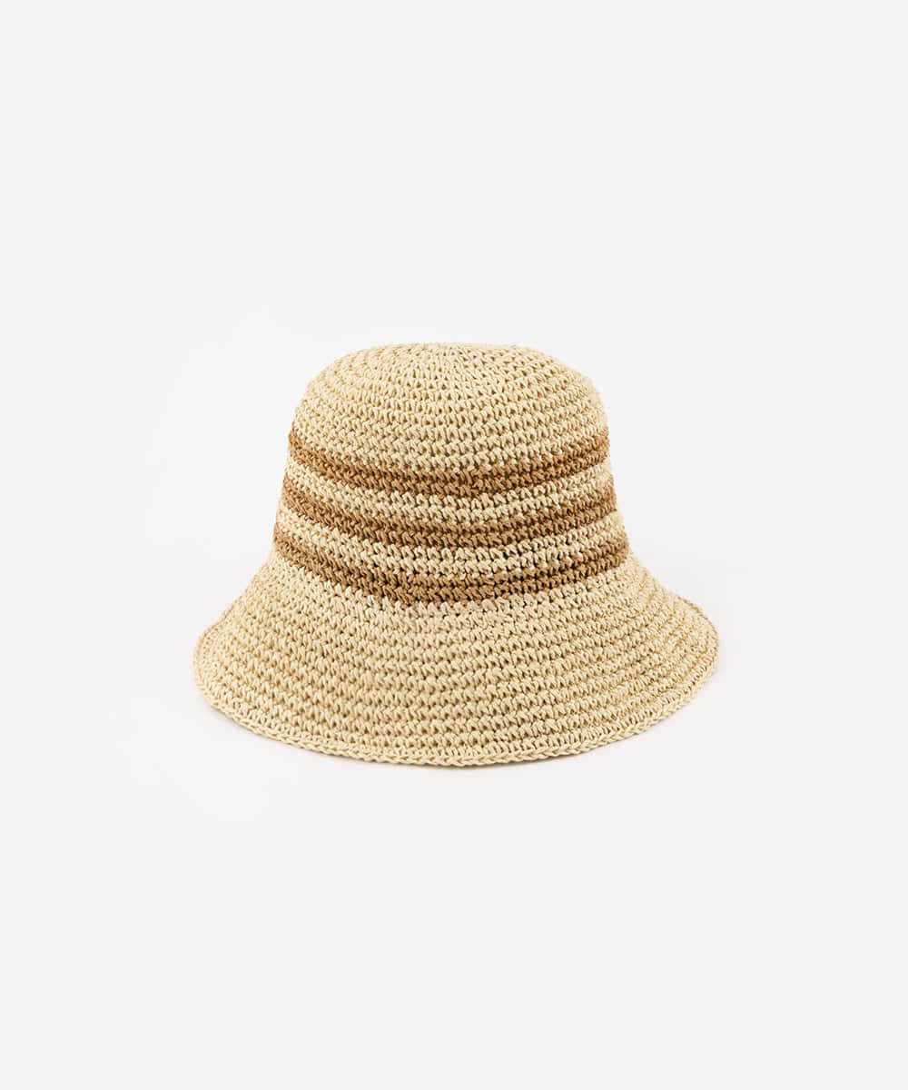 straw packable bucket hat