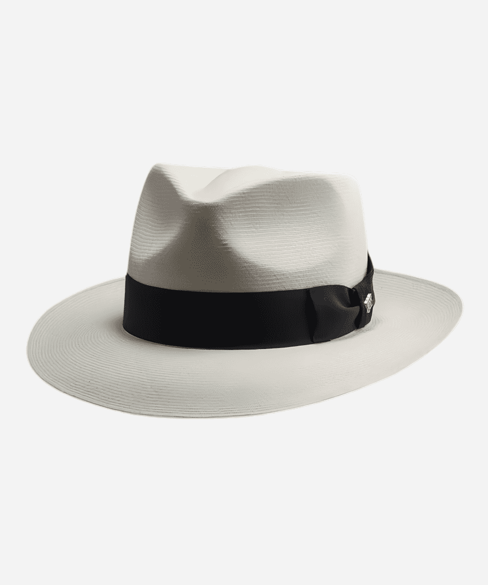 The Gatsby Straw Panama Hat - Black