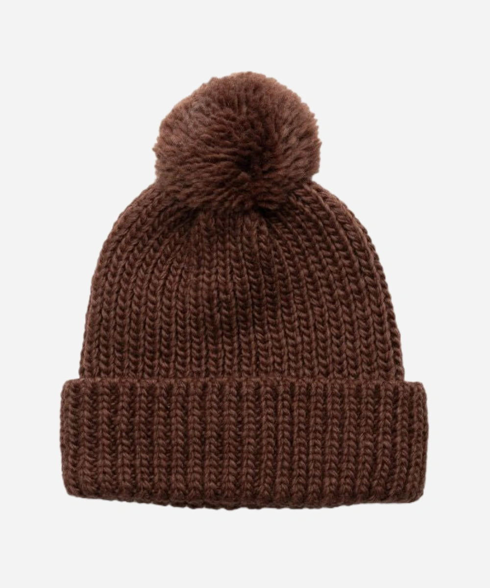 Willow Brown | Chunky Brown Beanie 100% Wool