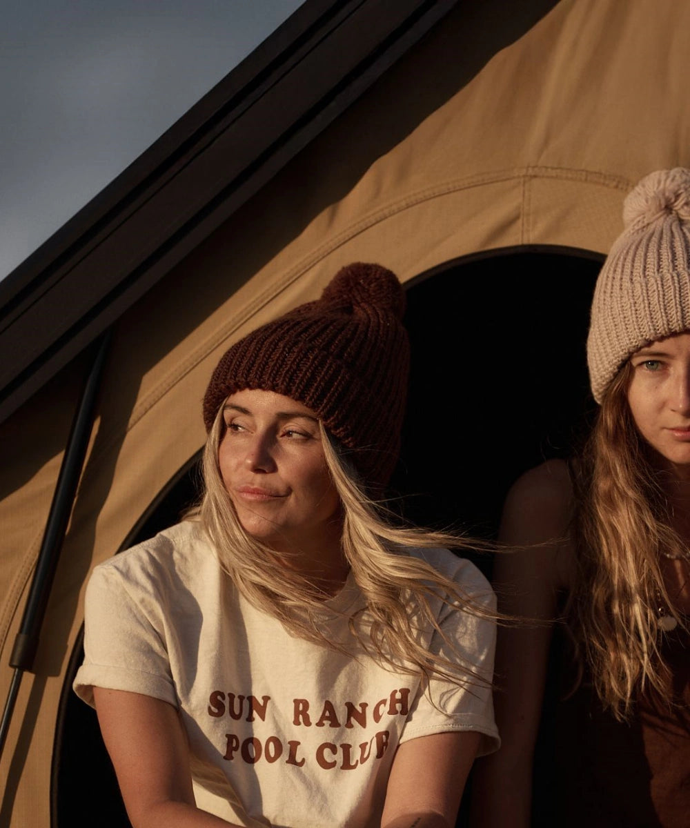 Willow Brown | Chunky Brown Beanie 100% Wool