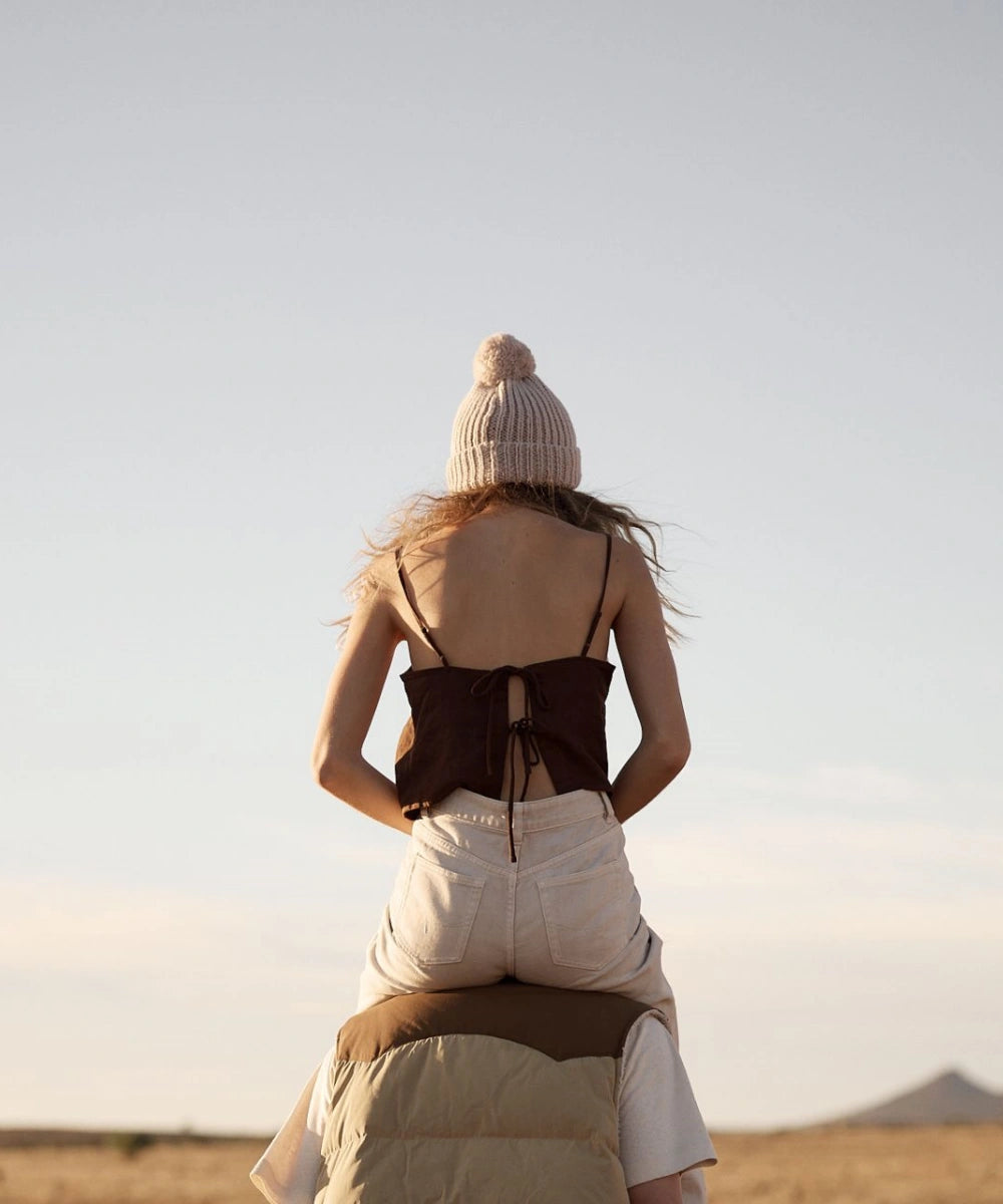 Willow Cream | Off White Beanie Chunky Knit