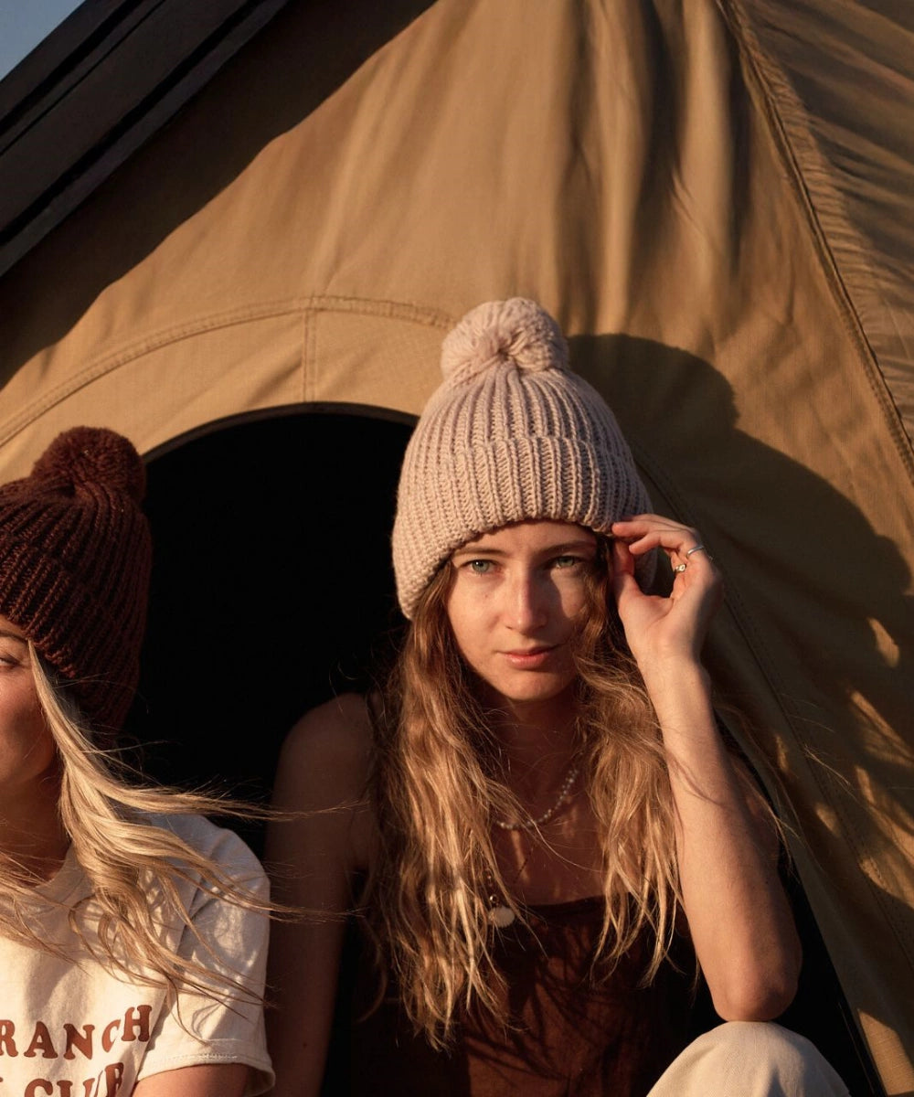 Willow Cream | Off White Beanie Chunky Knit