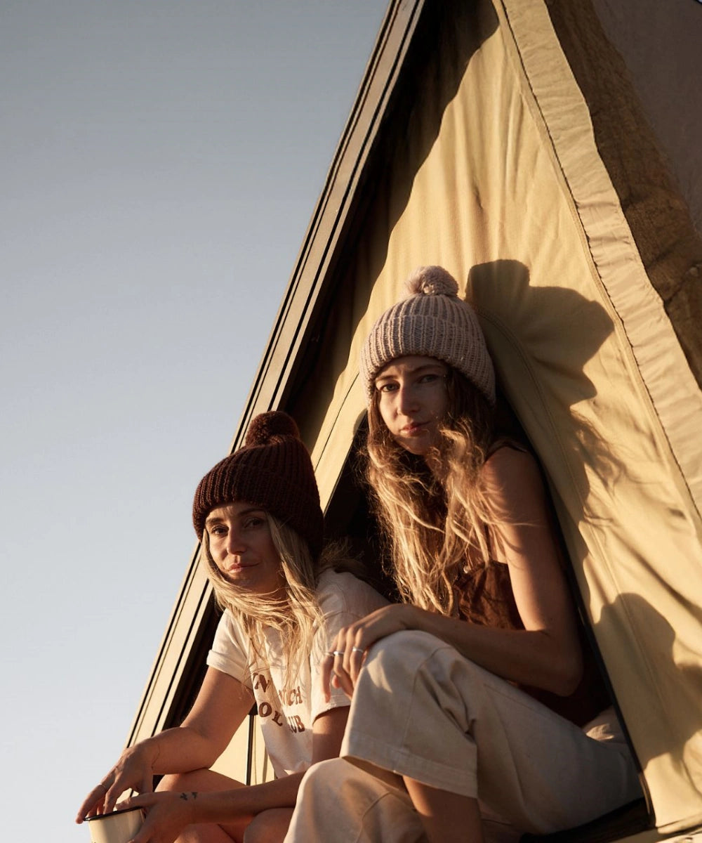 Willow Cream | Off White Beanie Chunky Knit
