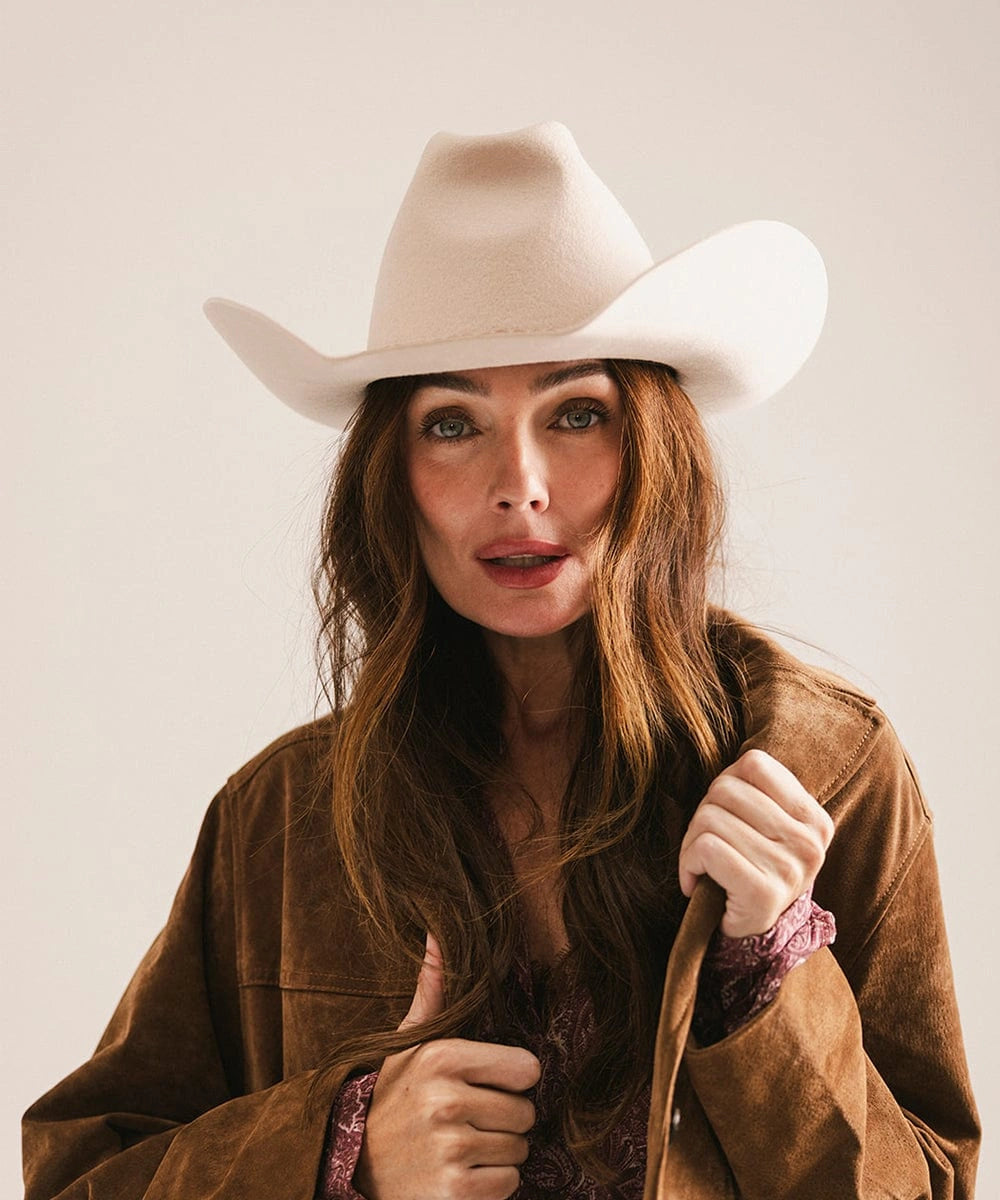 Wyatt Cowboy Hat - Women's Bold Australian Wool | Cattleman Crown