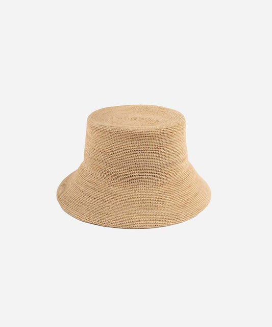 Retro Packable Straw Bucket Sun Hat