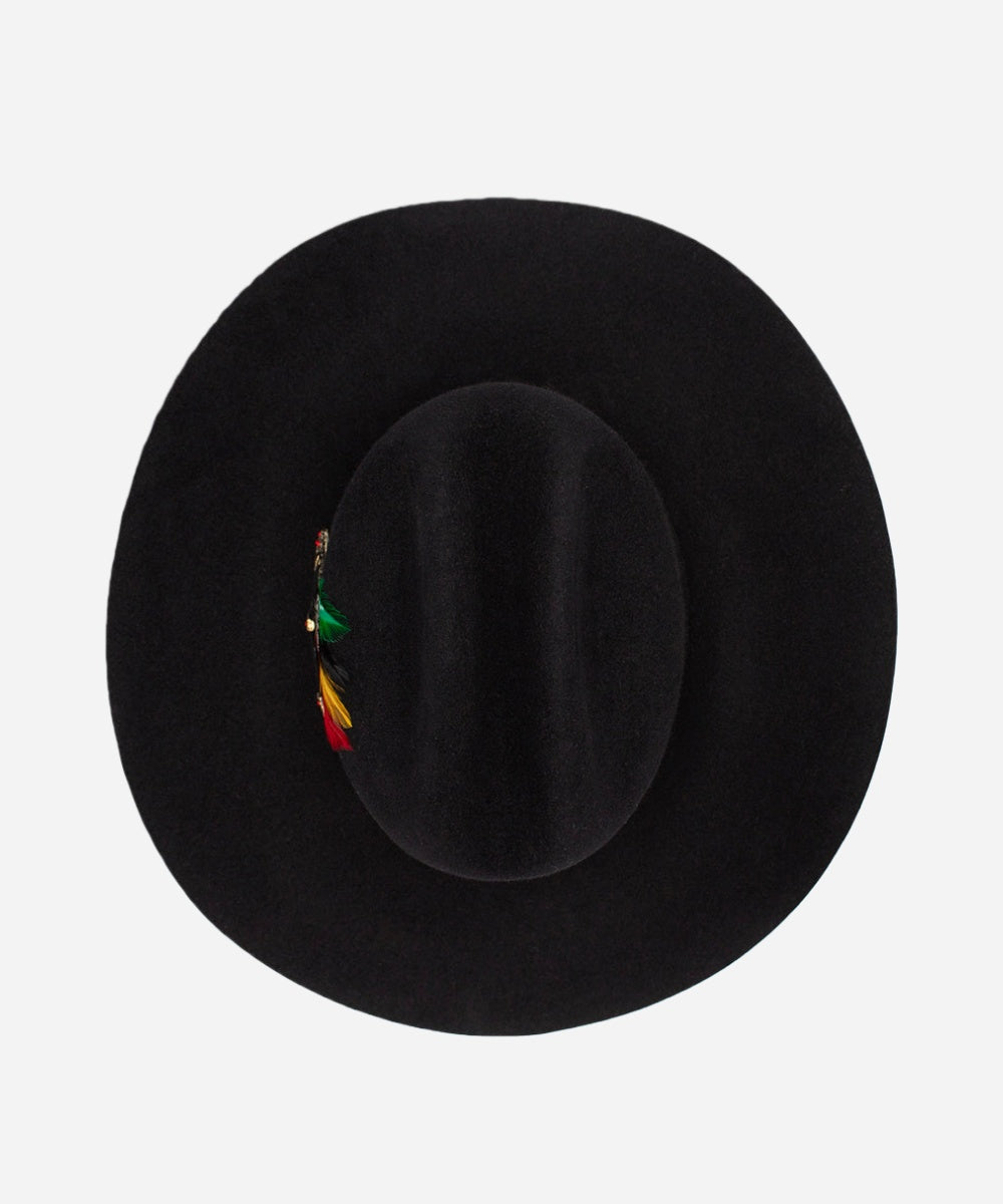 El Amo Black Fur Felt Hat