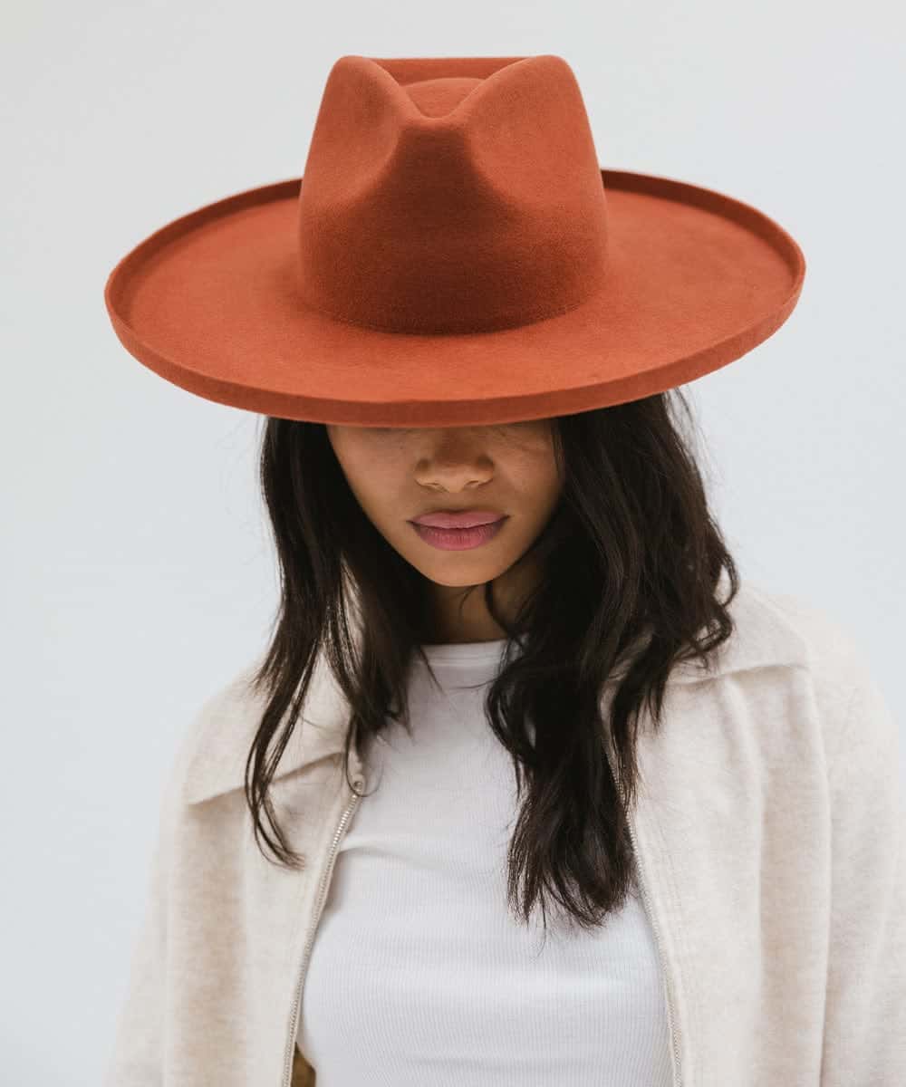 Amelia Fedora mit Bleistiftkrempe