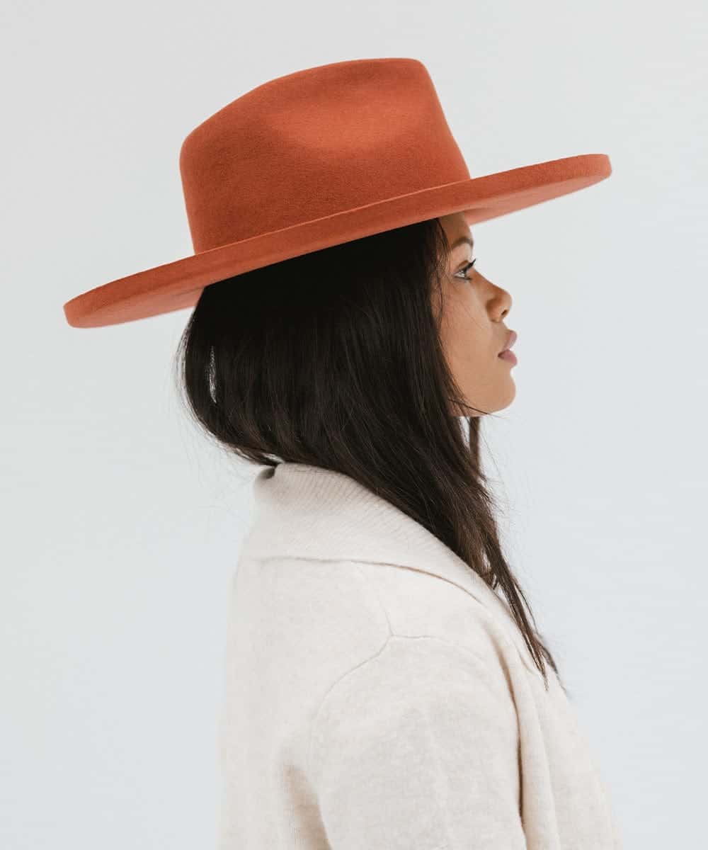 Amelia Fedora mit Bleistiftkrempe