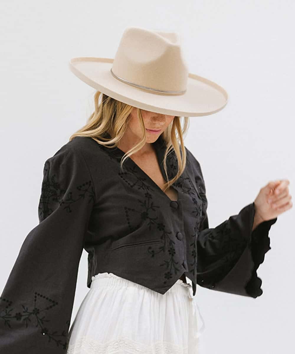 Amelia Fedora mit Bleistiftkrempe