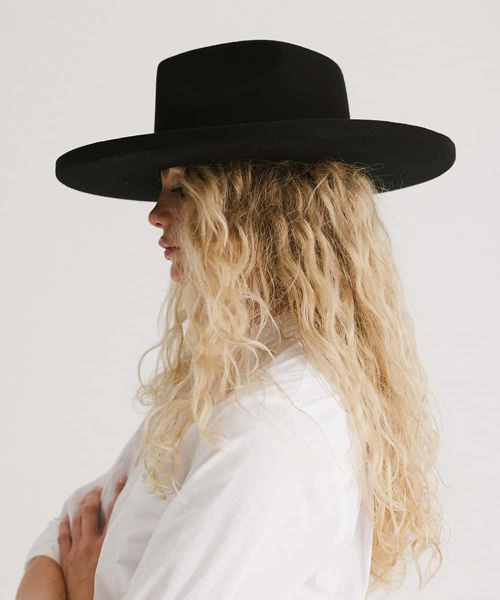 Amelia Fedora mit Bleistiftkrempe