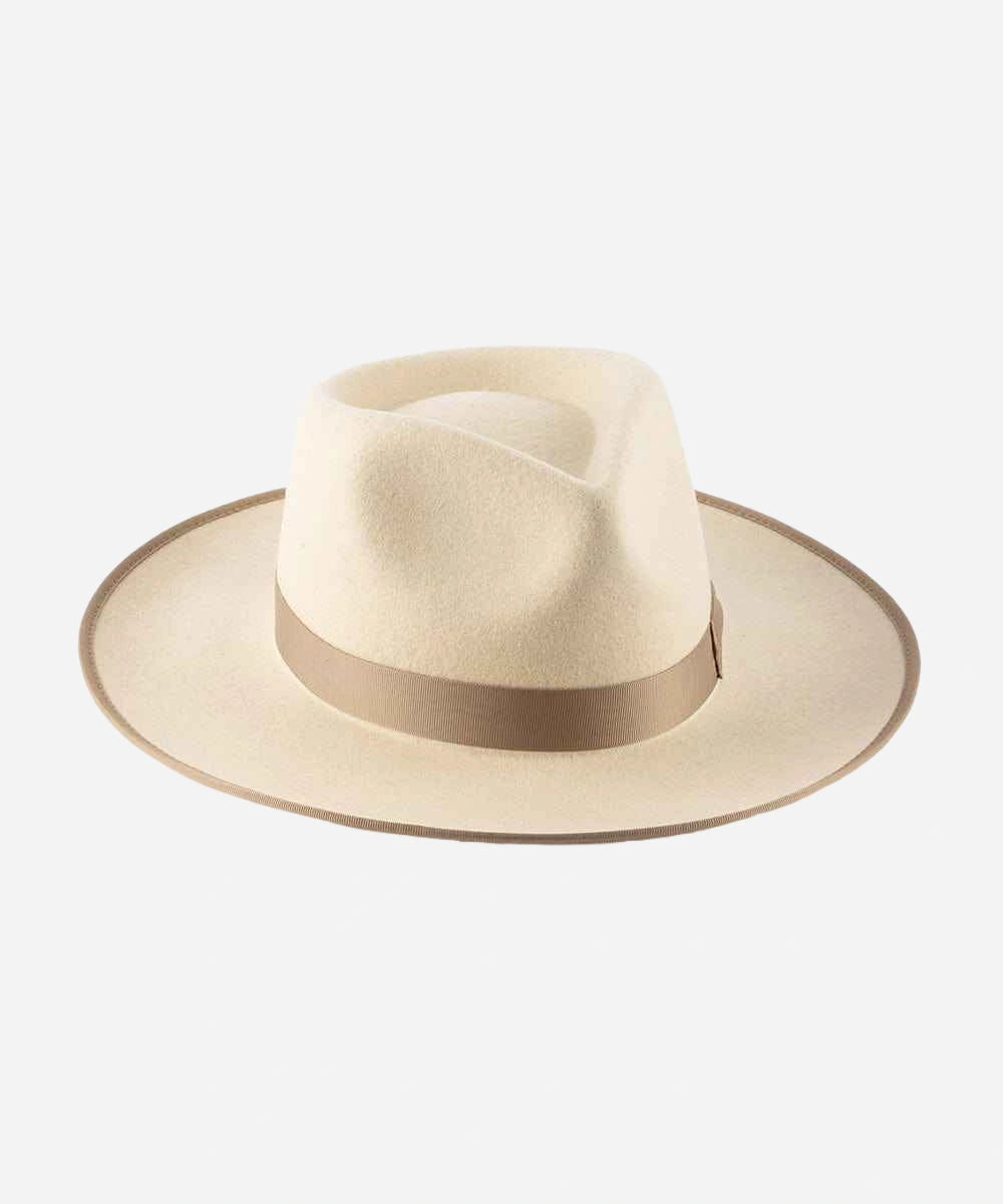 chic white hat for wedding guest