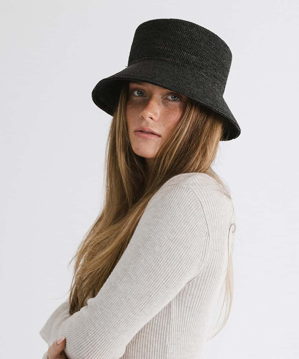 Retro Packable Straw Bucket Sun Hat