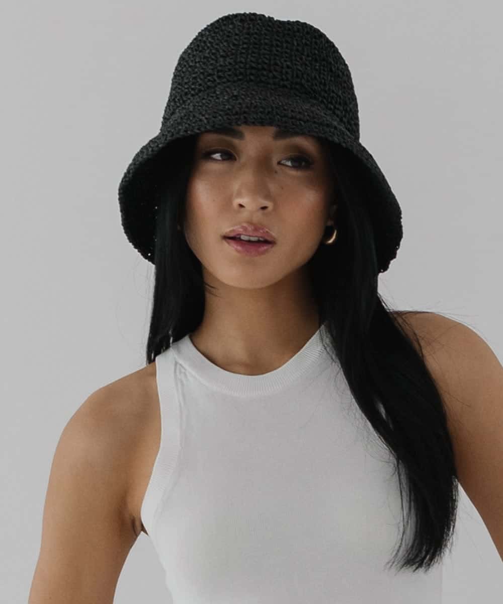 Packable Straw Bucket Hat