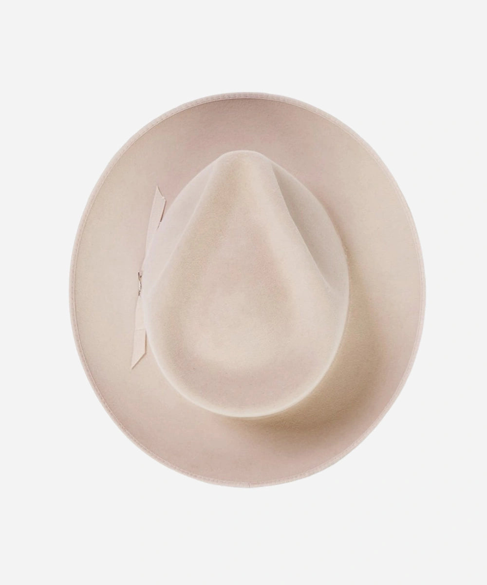 quality beige felt fedora for men