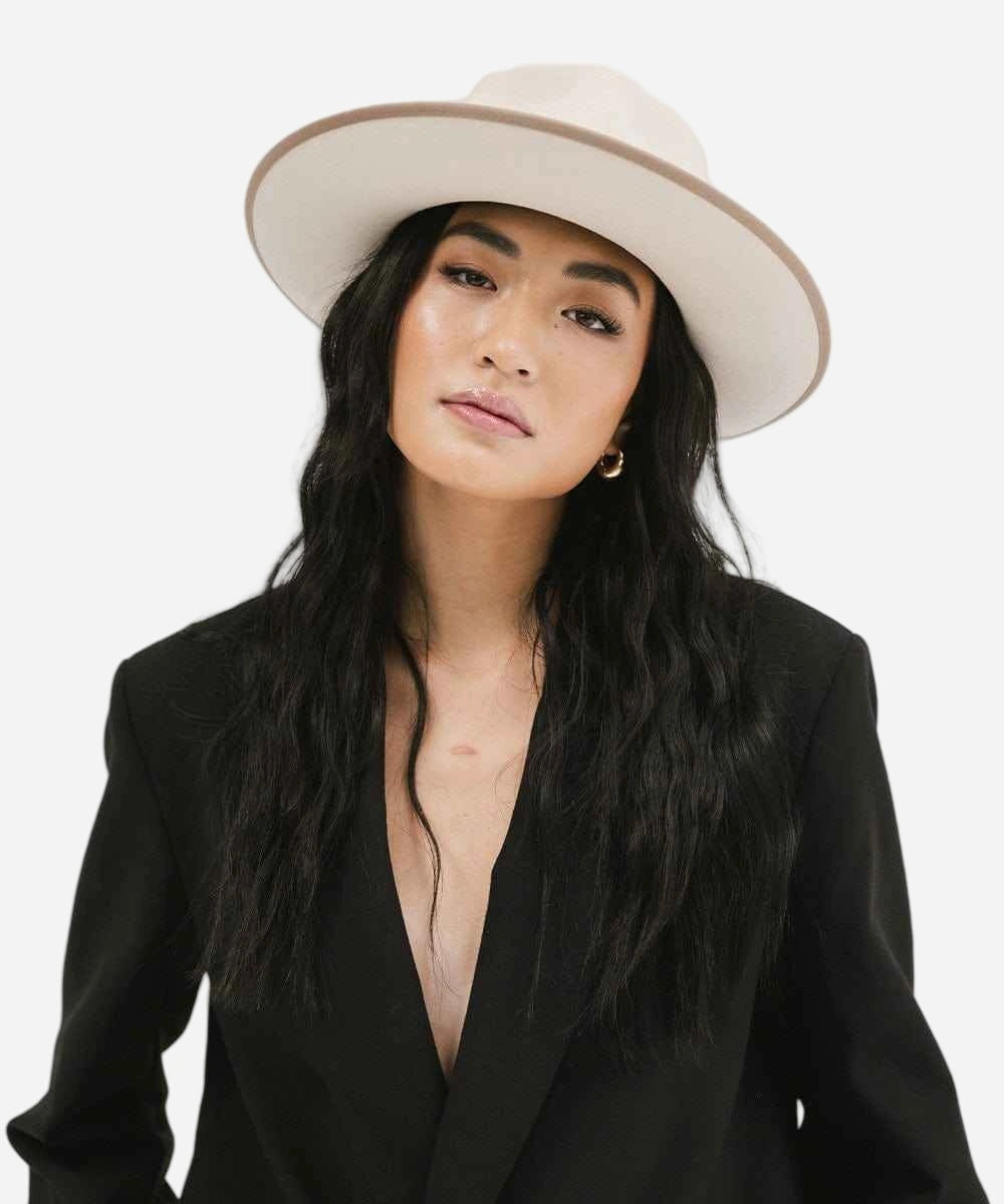 buy women's white rancher fedora